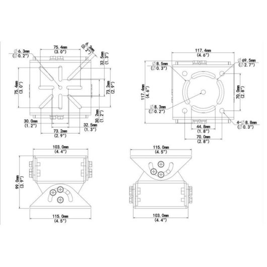 Suporte de Poste Uniview UV-TR-UV06-A-IN Branco