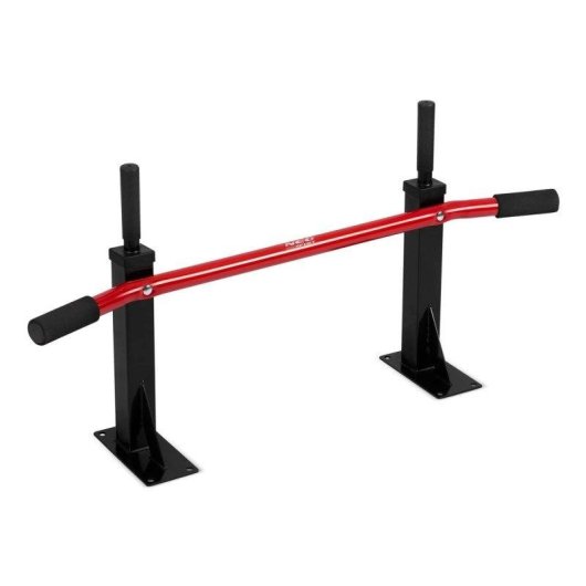 Barra de Dominadas Pared Neo-Sport NS-315 Agarre Espuma Rojo/Negro