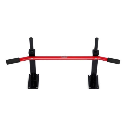 Barra de Dominadas Pared Neo-Sport NS-315 Agarre Espuma Rojo/Negro