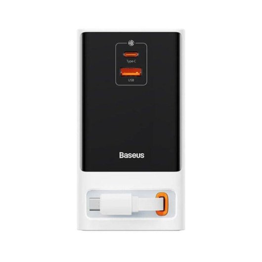 Estación Dock Baseus PowerCombo GaN III 65 W USB-C 2x USB-C 2x USB-A Blanca