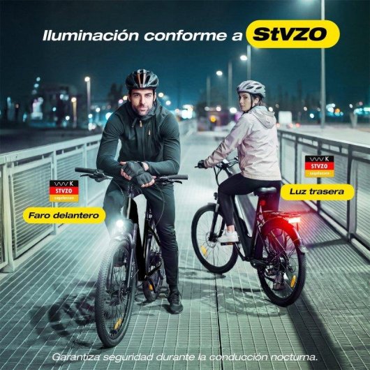 Bicicletta elettrica Eskute C202 250W 48V 17,5Ah Shimano 7v Pneumatici 26"