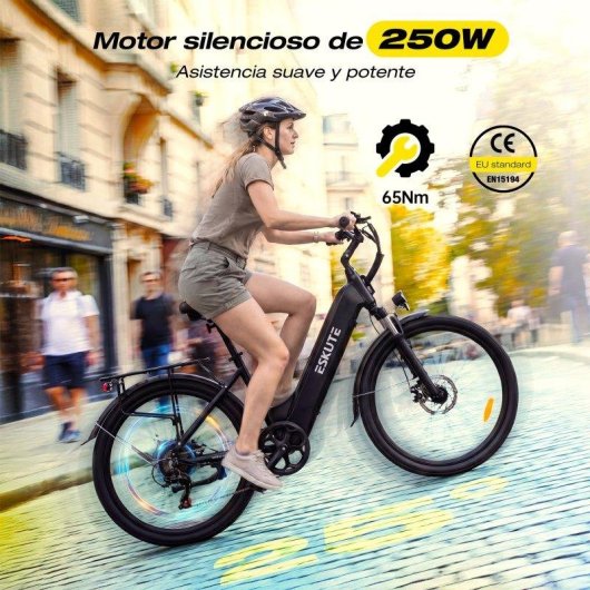 Bicicletta elettrica Eskute C202 250W 48V 17,5Ah Shimano 7v Pneumatici 26"