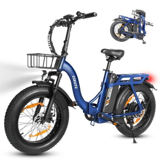 Bicicletta Elettrica Eskute D202 Batteria 48V 20,8Ah 250W Pneumatici larghi