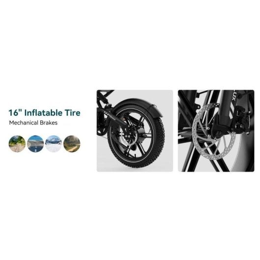 Velo electrique Koolux X9 mini 500W Batterie 48V 13Ah Pneus 20 pouces