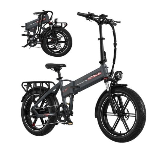 Bicicleta Eléctrica Koolux X12 Motor 500 W Batería 48 V 13 Ah Neumáticos 20"