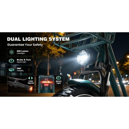 Bicicletta elettrica Koolux X7 Pro 750W 48V 25Ah 20 pollici