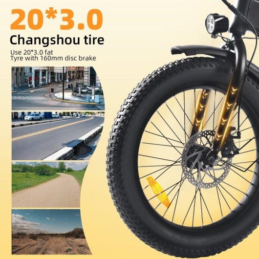 Velo electrique Kaisda K2C 250 W 36 V 10,4 Ah pliable