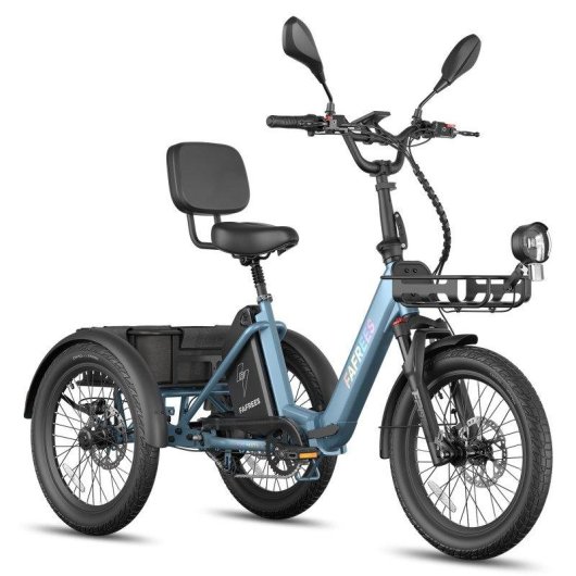 Triciclo Eléctrico Fafrees F20 Mate II Motor 250 W Batería 48 V 25 Ah Neumáticos 20"