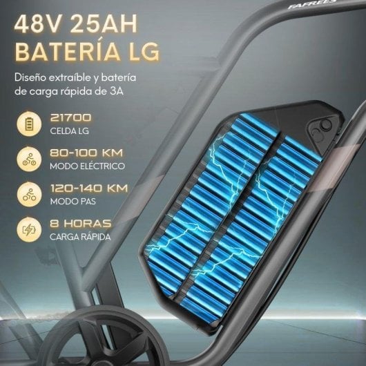 Bicicleta Eletrica FAFREES F20 Ultra 48V 25Ah 45 km/h