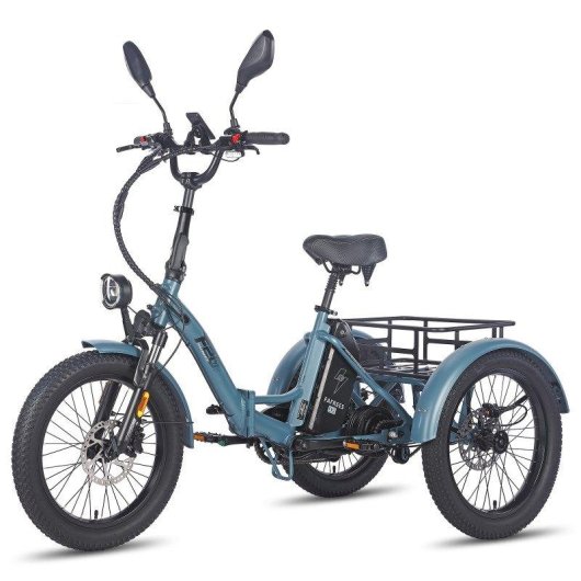 Triciclo Eléctrico Fafrees F20 Mate Motor 500W Batería 48V 21Ah 20" Freno Hidráulico