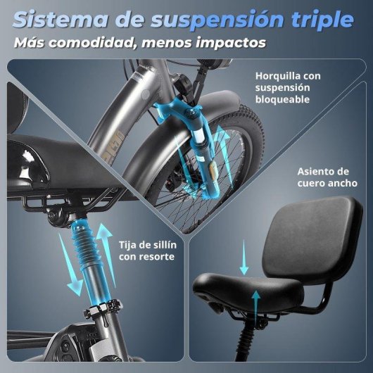 Triciclo Eléctrico FAFREES F20 Mate 500 W 48 V 23,45 Ah 30 km/h 20"