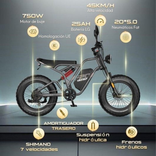 Bicicleta Elétrica Fafrees F20 Ultra 48V 25Ah 45 km/h Pneus 20x5,0