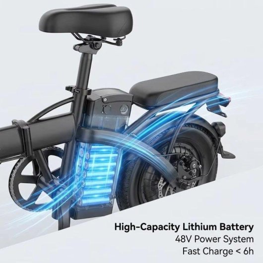 Bicicleta Eléctrica Toofly GS3 Plegable 250 W 48 V 15 Ah 14" Doble Suspensión