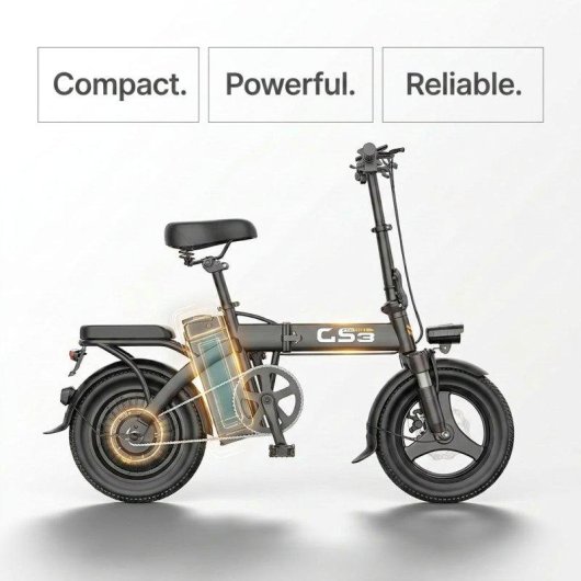 Bicicleta Eléctrica Toofly GS3 Plegable 250 W 48 V 15 Ah 14" Doble Suspensión