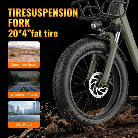 Elektrofahrrad Univercycle B5 48V 13Ah 7 Gänge 20 Zoll Grün