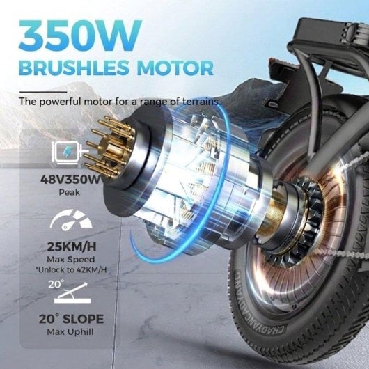 Bicicleta eletrica Univercycle B1 dobravel 48V 13Ah Shimano 7 velocidades