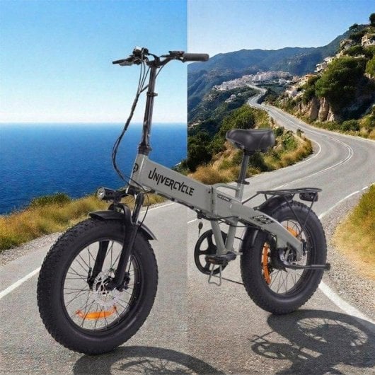 Bicicleta elétrica dobrável UNIVERCYCLE B1 48 V 13 Ah Shimano 7 velocidades