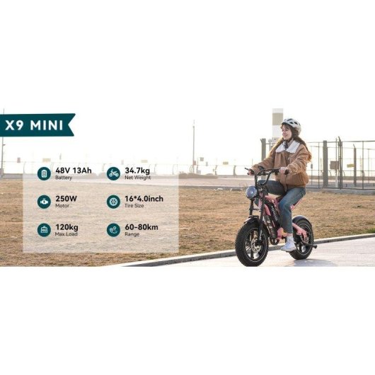 Velo electrique Koolux X9 mini 500W 48V 13Ah