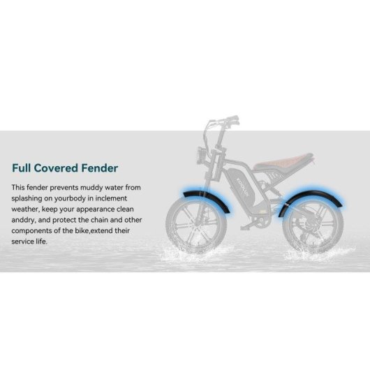 Velo electrique Koolux X9 mini 500W 48V 13Ah 16x4
