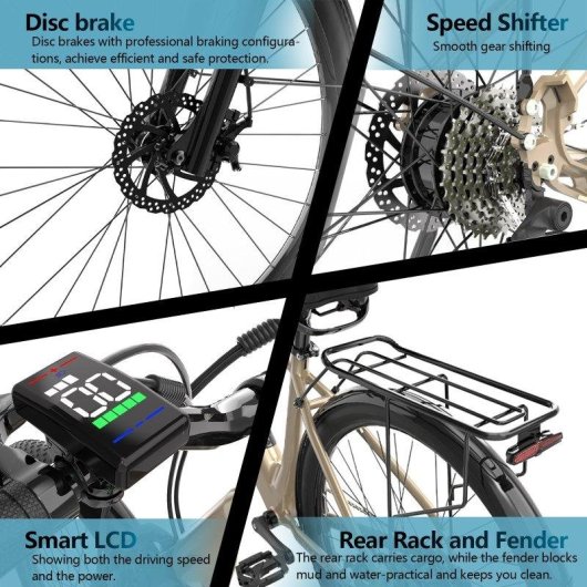 Bicicletta elettrica Finer Mobility M2 Plus 36V 16,5Ah 25 km/h 27,5"