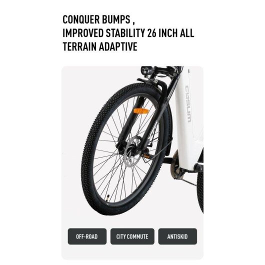 E-Bike Cysum X-city 250W 48V 10,4Ah Shimano 7 Gänge