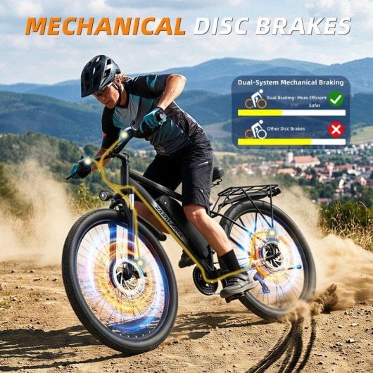 Bicicleta Eléctrica Zazawork CF29 250 W 48 V 15 Ah 21 Velocidades Neumáticos 29"