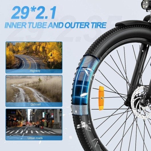 Bicicleta eletrica Zazawork C28 250 W Shimano 7 velocidades