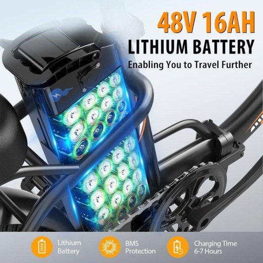 Bicicleta Eléctrica Zazawork C16 48V 16Ah 250W Shimano 7 velocidades