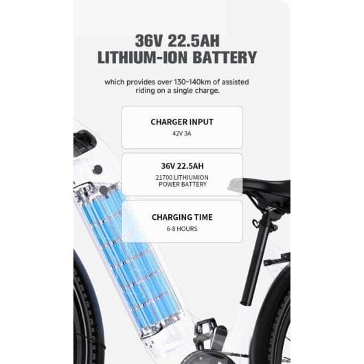 E-Bike OneSport OT05 Max 250 W 36 V 22,5 Ah 700C