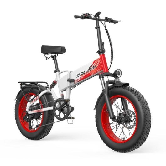 Klapp-E-Bike Zazawork CF1000 1000 W 48 V 20 Ah weiß