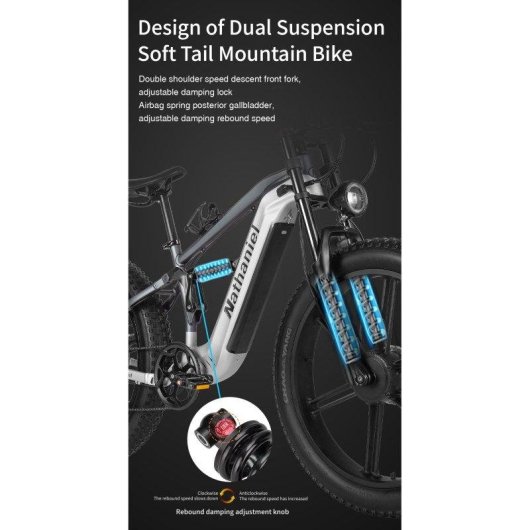 E-Bike Nathaniel SYR09 48 V 20 Ah Shimano 7-Gang