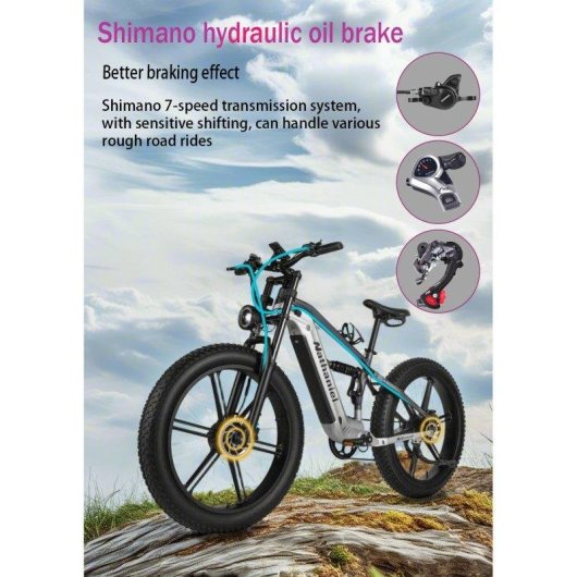 E-Bike Nathaniel SYR09 48 V 20 Ah Shimano 7-Gang
