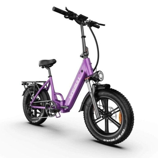 Velo electrique urbain pliant Kingbull Literider 2.0 roxo