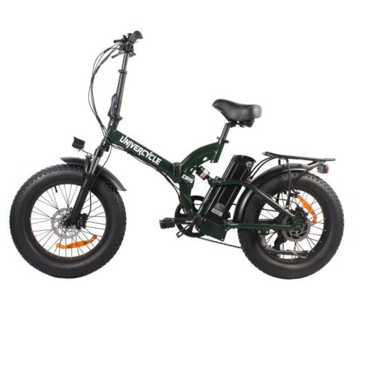 Bicicleta elétrica Univercycle B4 Eris dobrável 48 V 13 Ah verde