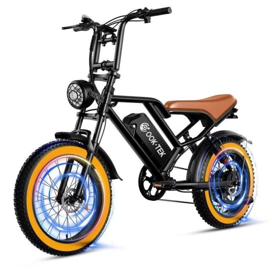 Bicicletta Elettrica Ook-tek S8 Pneumatici Lunghi 48V 17,5Ah Sospensione Totale
