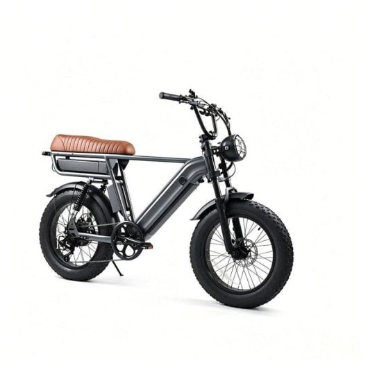 Velo electrique Yangor Y20 Pro Max Suspension Totale Batterie Double 48V Gris