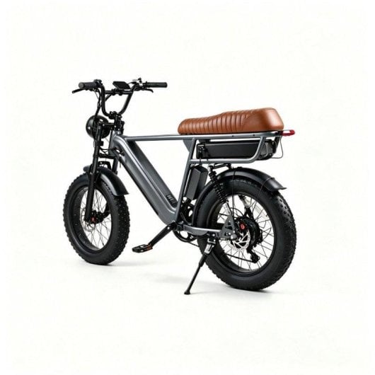 Velo electrique Yangor Y20 Pro Max Suspension Totale Batterie Double 48V Gris