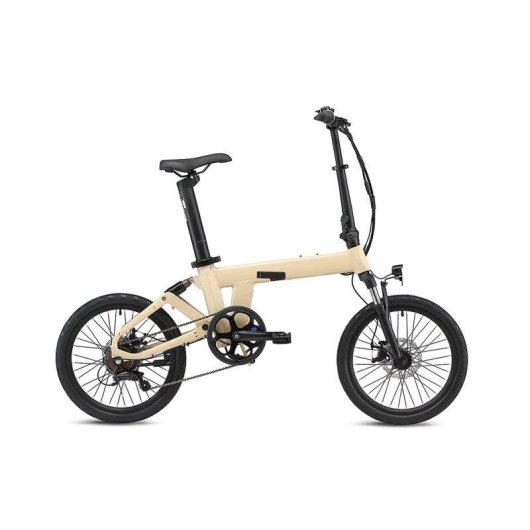 Bici elettrica pieghevole Yangor H19 250 W doppia sospensione gialla