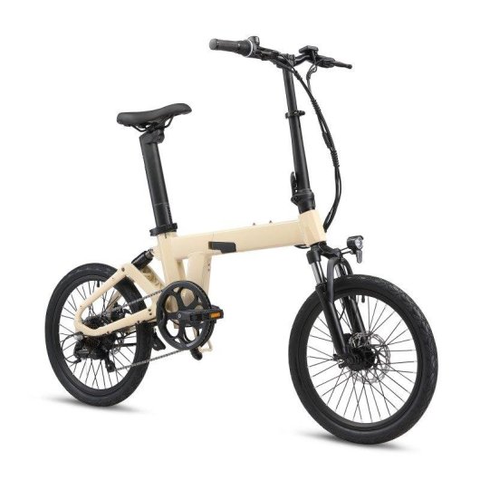 Bici elettrica pieghevole Yangor H19 250 W doppia sospensione gialla