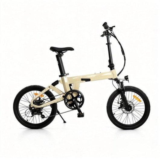 Bici elettrica pieghevole Yangor H19 250 W doppia sospensione gialla
