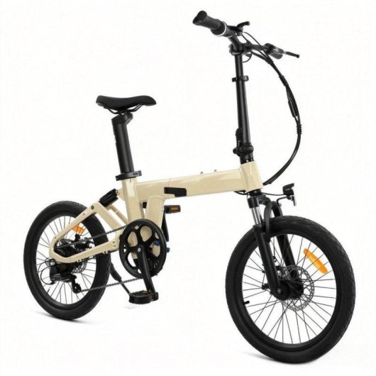 Bici elettrica pieghevole Yangor H19 250 W doppia sospensione gialla