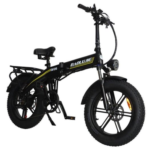 Bicicleta Eléctrica Plegable Baolujie D7 Batería 48V 16 Ah Shimano 7 Velocidades