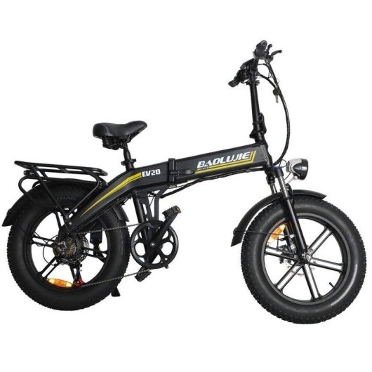 Bicicleta Eléctrica Plegable Baolujie D7 Batería 48V 16 Ah Shimano 7 Velocidades
