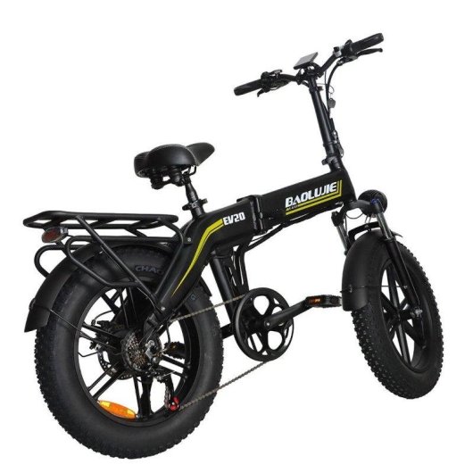 Bicicleta Eléctrica Plegable Baolujie D7 Batería 48V 16 Ah Shimano 7 Velocidades