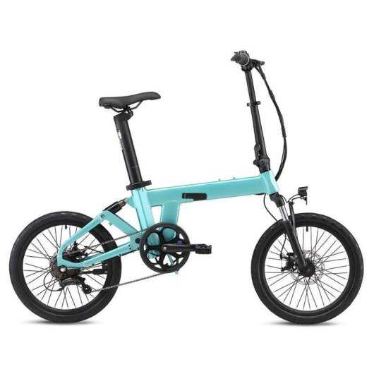 Bicicletta elettrica pieghevole Yangor H19 250 W sospensione totale verde