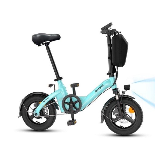 Bicicletta elettrica pieghevole Bodywel T16 Pro blu 250 W