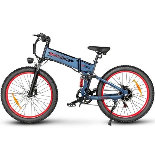 Bicicleta Eléctrica Plegable Samebike LO26 Plus 26" Ruedas Fat 48 V 15 Ah hasta 100 km