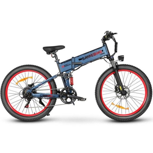 Bicicleta Eléctrica Plegable Samebike LO26 Plus 26" Ruedas Fat 48 V 15 Ah hasta 100 km