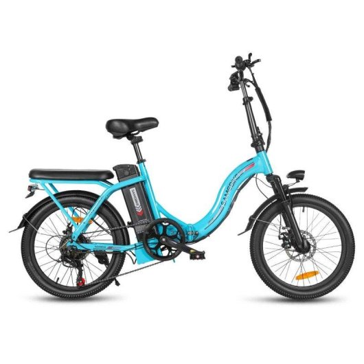 Bicicleta Eléctrica Samebike CY20 Plegable 20" Azul-Lago