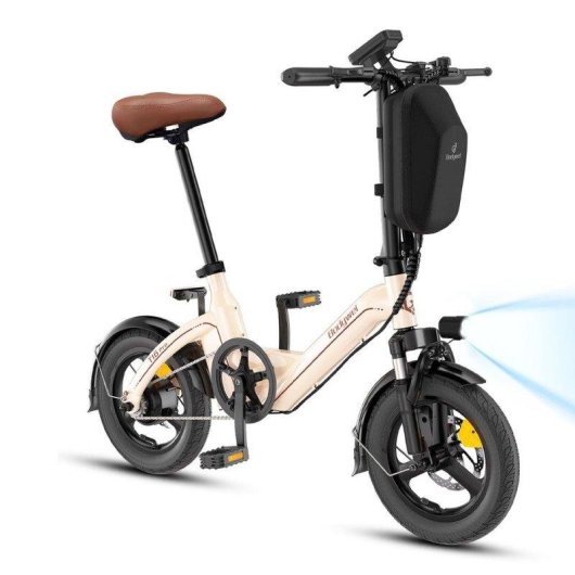 Bicicleta Eletrica Plegável Bodywel T16 Pro damasco